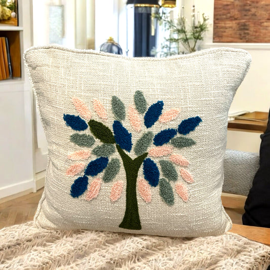 Tufted Tree of Life Cushion Cover image 0