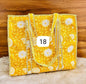 Golden Marigold Reversible Quilted Hand Block Tote Bag