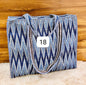Blue Ikat Reversible Quilted Hand Block Tote Bag