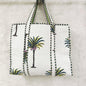 Tropical Palm Reversible Quilted Hand Block Tote Bag