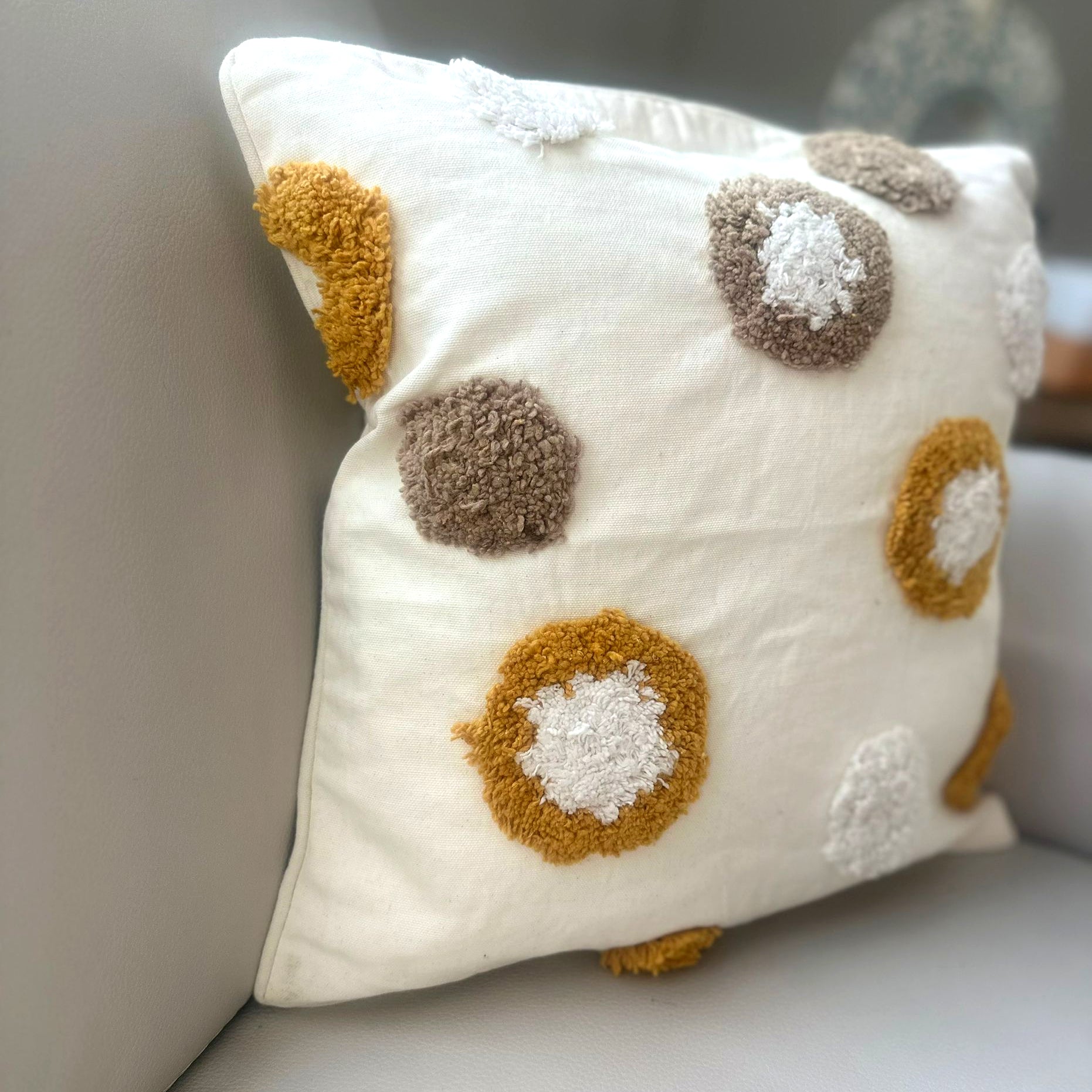Golden Dots Cushion Cover image 1
