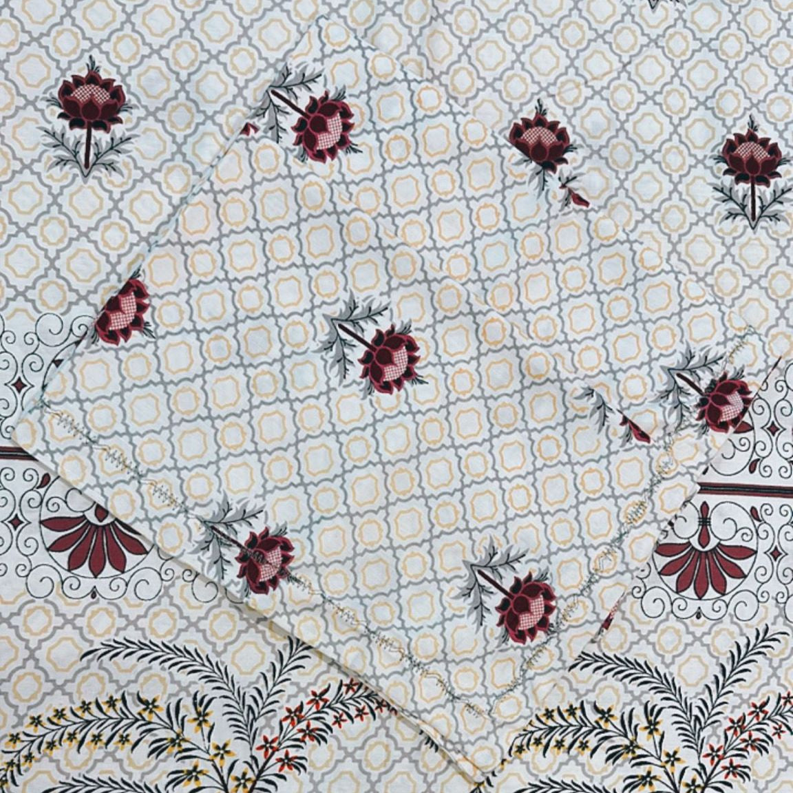 Bohemian Bloom King Bedsheet