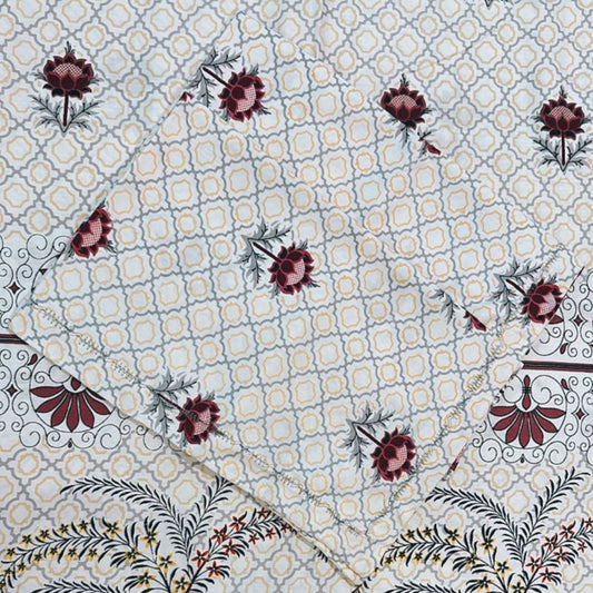Bohemian Bloom King Bedsheet