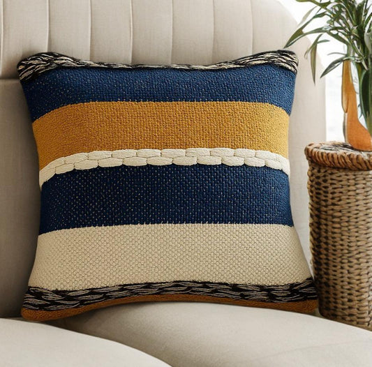 Indigo Horizon Cushion Cover
