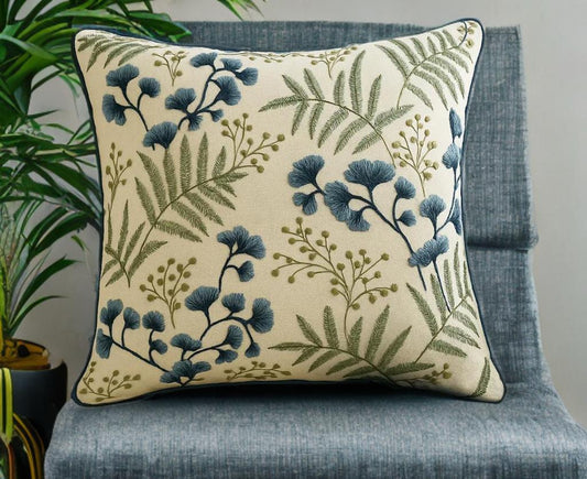 Sage Whisper Botanical Cushion Cover