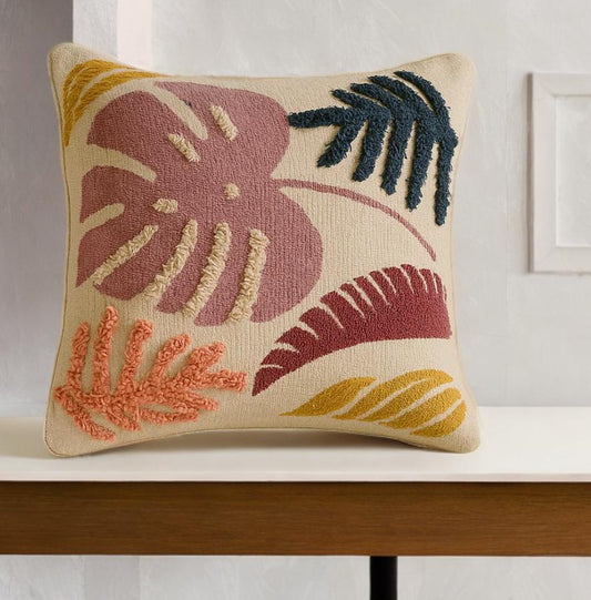 Sunset Palms Tufted Cushion Cover