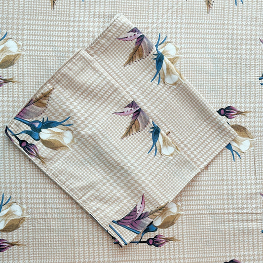 Floral Haven Queen Bed Sheet