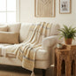 Golden Hour Waffle Sofa Throw