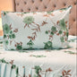 Mint Garden Queen Frill Bed Sheet