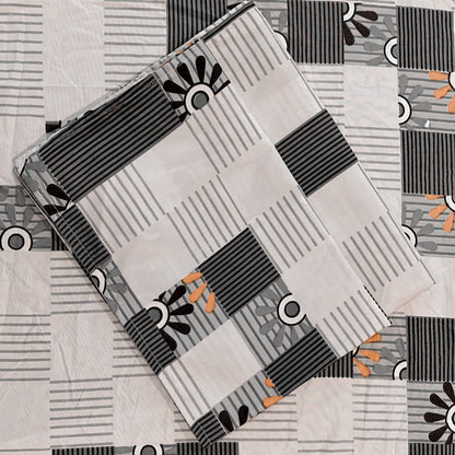 Modern Mosaic Queen Frill Bed Sheet