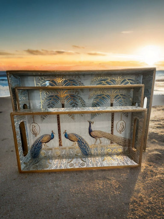 Peacock Royale Nesting Trays
