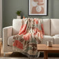 Rose Garden Hand Painted Cotton Sofa Throw