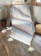 Pastel Striped Sofa Throw