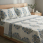 King Bedsheet Set – Hand Block Print Floral Cotton Pure cotton