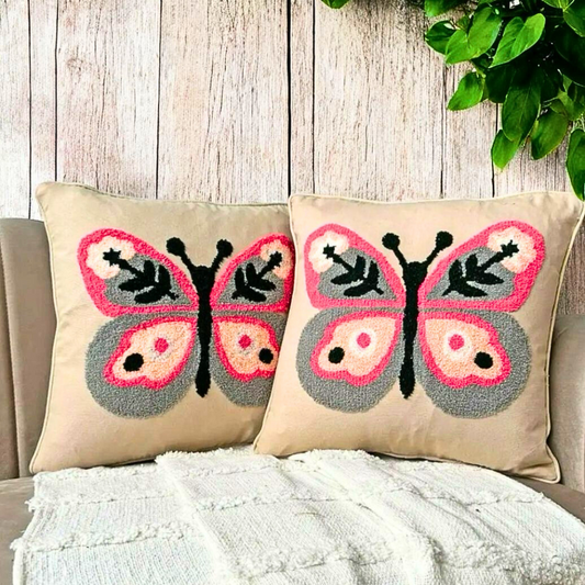 Tufted Butterfly Cushion Covers image 0